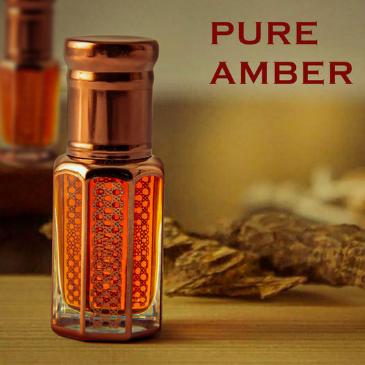 Pure Amber 12mL, Single Note 100% Pure Amber Perfume Oil (0.40 fl oz), Alcohol-Free