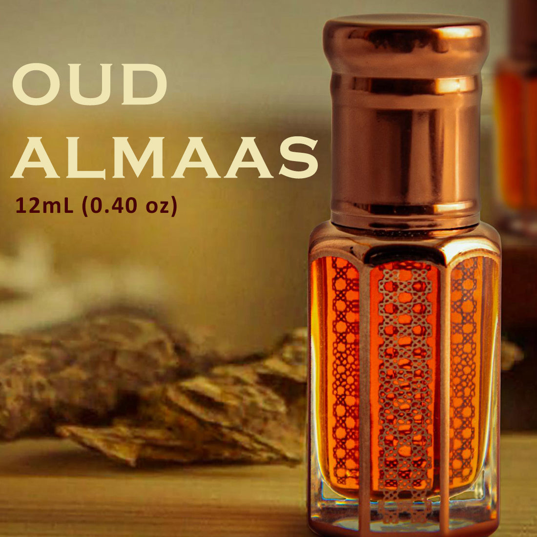 Oud ALMAAS Perfume Oil 12mL (0.40 fl oz) by Walee Fragrance Company