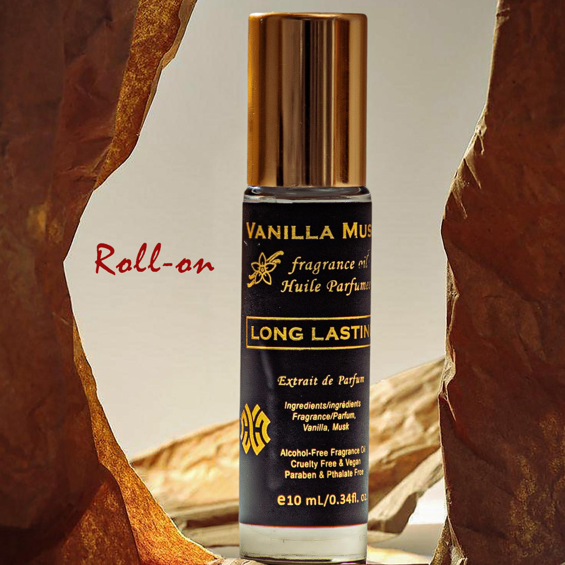 Vanilla Musk Oil 10mL Roll-on Bottle, Alcohol Free, Long Lasting Perfume Oil by Walee Fragrance Company